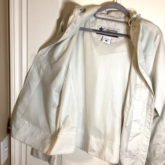 Columbia Sportswear Women's White Soft Shell Jacket Windbreaker Lightweight - Picture 7 of 14